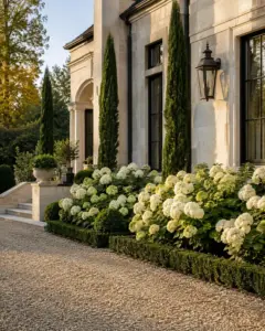 Elegant front yard garden