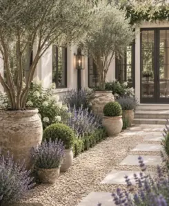Mediterranean-inspired garden