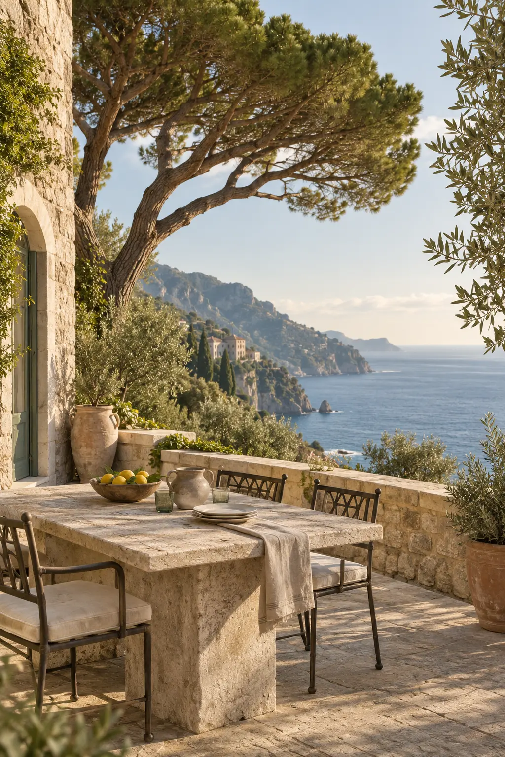 Mediterranean coastal terrace